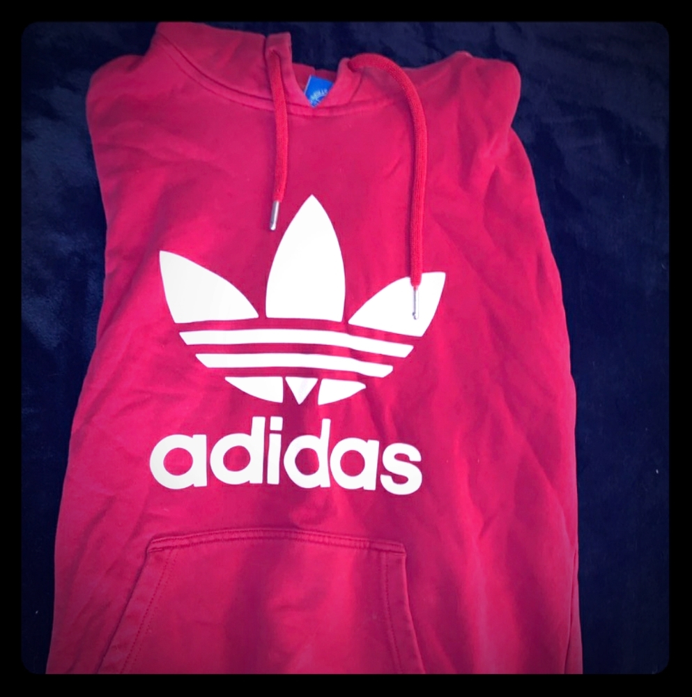Red Adidas hoodie